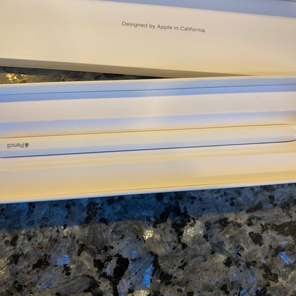 2nd generation Apple Pencil compatible with iPad Pro, iPad Air, and iPad mini.